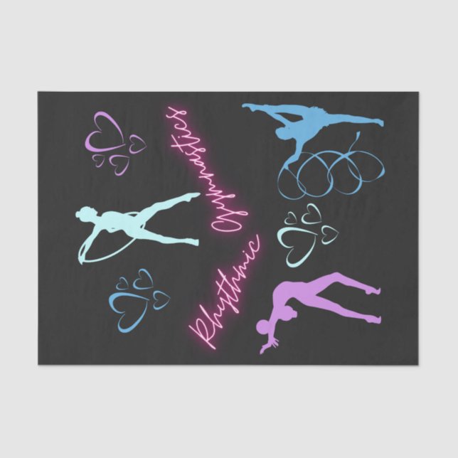 Rhythmic Gymnastics Hoop, Ribbon and Ball   Tissue Paper (Front)