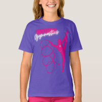 Rhythmic Gymnastics Hot Pink T-Shirt
