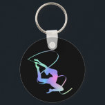 Rhythmic Gymnastics Ribbon Keychain – Elegant Gift<br><div class="desc">Rhythmic Gymnastics Ribbon Keychain – Elegant Gift for Gymnasts & Dance Lovers Celebrate the grace and power of rhythmic gymnastics with this beautifully designed keychain featuring a gymnast with a ribbon in motion. Perfect for athletes, coaches, or fans of the sport, this accessory is both stylish and inspiring. Clip it...</div>