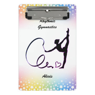 Rhythmic Gymnastics Ribbon Stars Mini Clipboard
