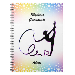 Rhythmic Gymnastics Ribbon Stars Notebook