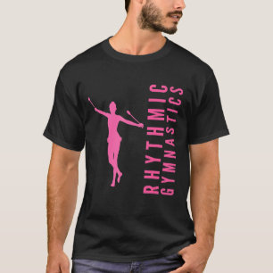 Rhythmic Gymnastics Sport A Gymnast With Clubs Or T-Shirt