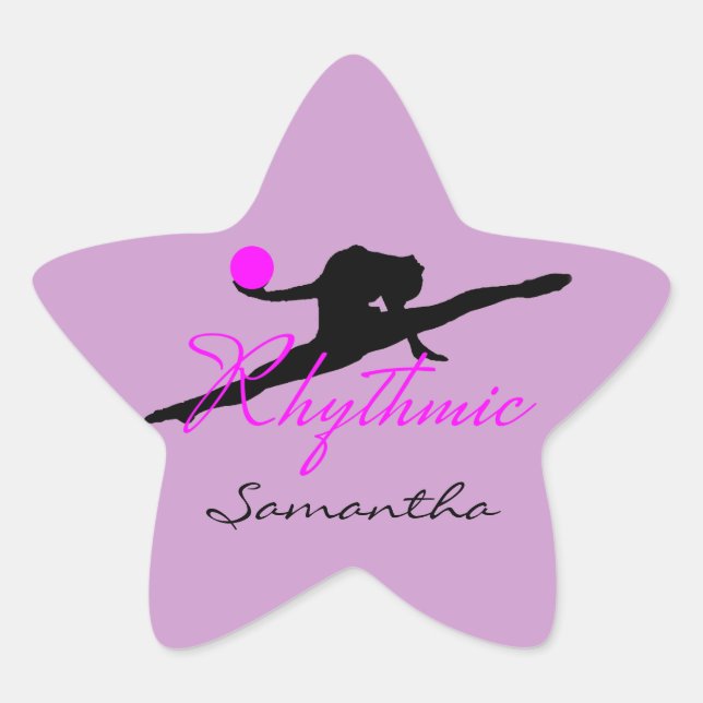 Rhythmic Gymnastics star sticker (Front)