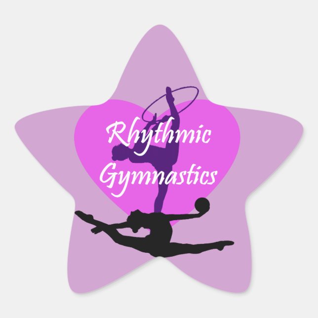 Rhythmic Gymnastics Star Sticker (Front)