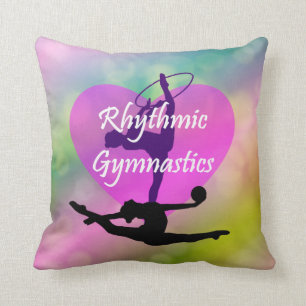 Rhythmic Gymnastics throw pillow