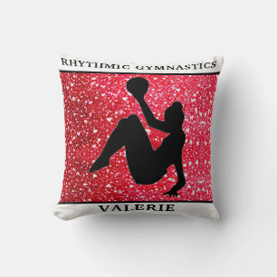 Rhythmic Gymnastics Throw Pillow w/ Gymnast Name