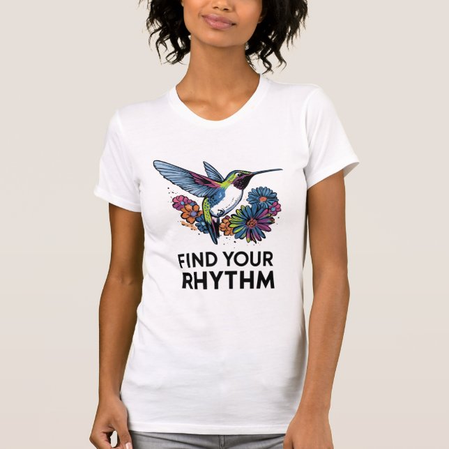 Rhythmic Hummingbird T-Shirt (Front)