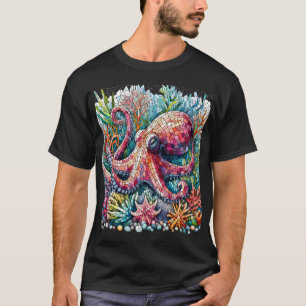Rhythmic Octopus Jamming on Drums T-Shirt