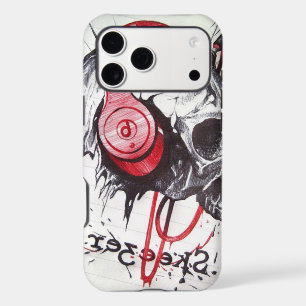 Rhythmic Skull Red Headphones Dark Art Designer Ho