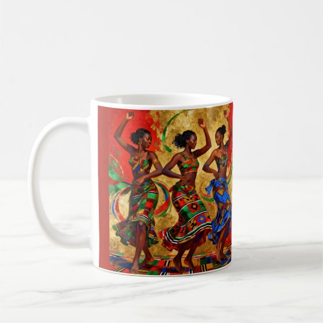 Rhythms in Colour – Black History Celebration Coffee Mug (Left)