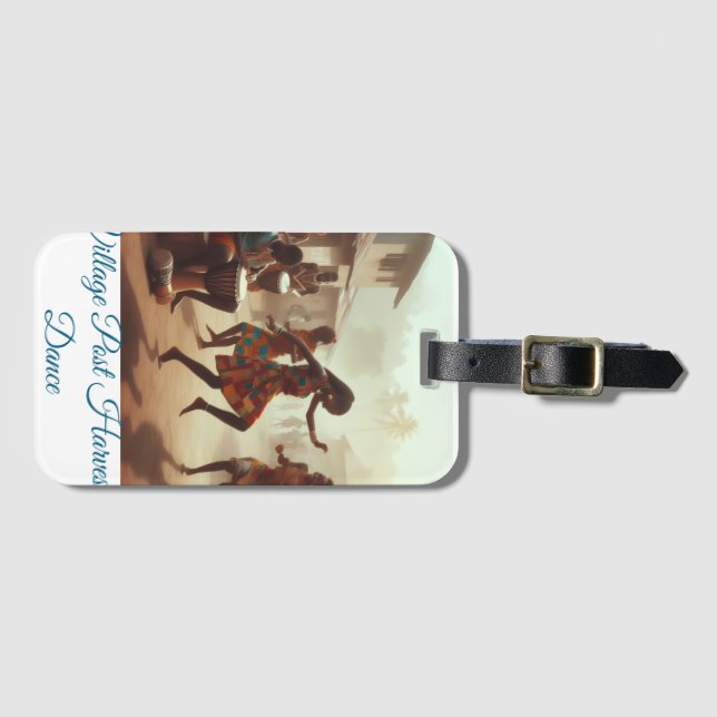 Rhythms of Abundance: Post-Harvest Joy Luggage Tag (Front Horizontal)