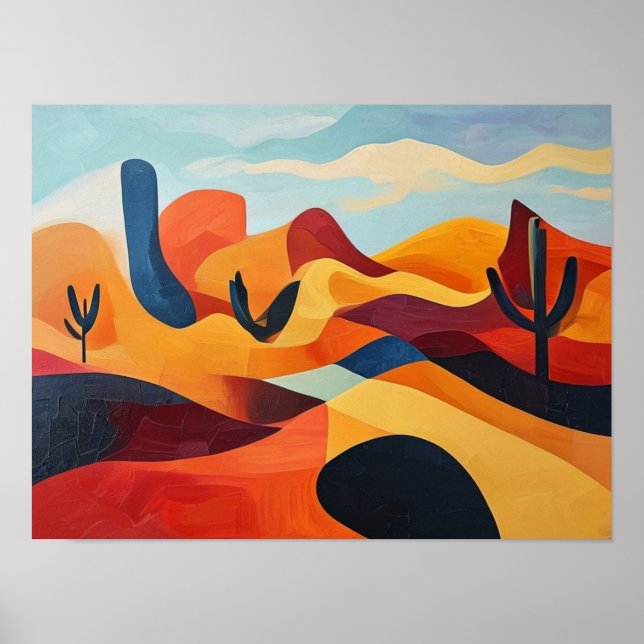 Rhythms of the Painted Basin: A Technicolor Reveri Poster (Front)
