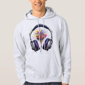 Rhythms Within: Dance Party Headphones Hoodie