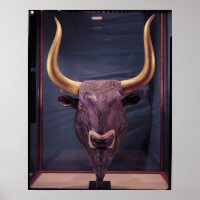Rhyton in the shape of a bull's head,