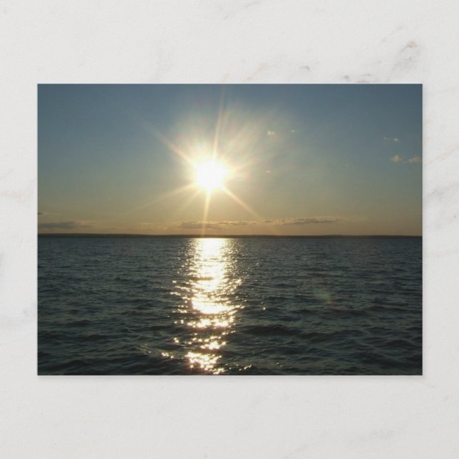 RI ocean sunset postcard (Front)