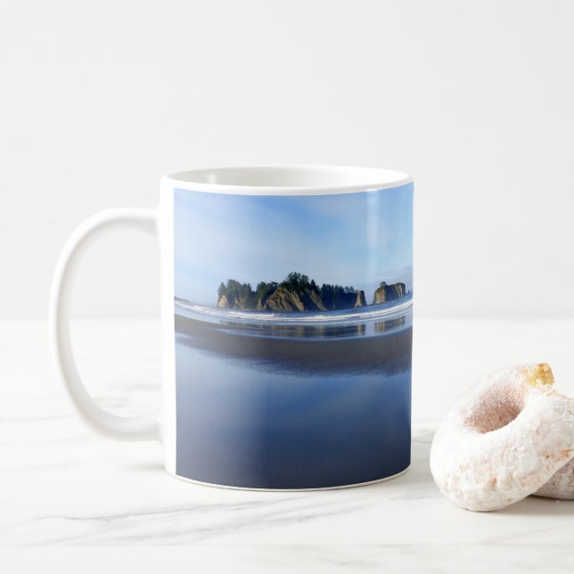 Rialto Beach I Coffee Mug (With Donut)