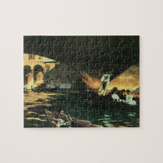 Rialto Bridge, Grand Canal by John Singer Sargent Jigsaw Puzzle (Horizontal)