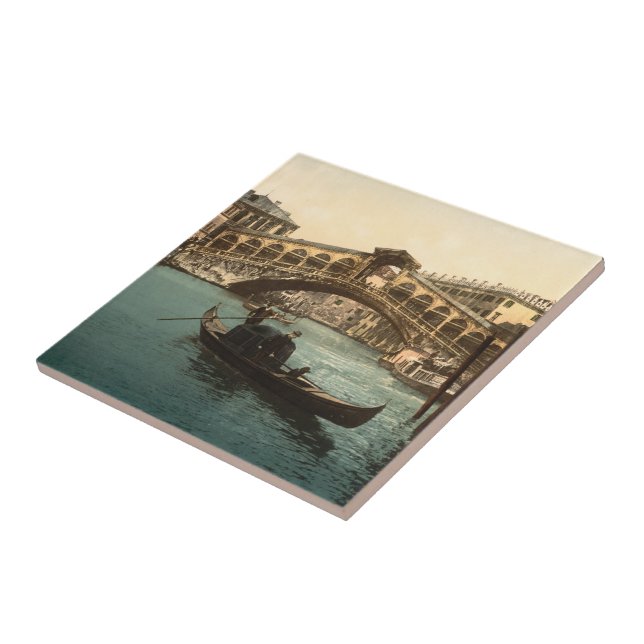 Rialto Bridge I, Venice, Italy Tile (Side)