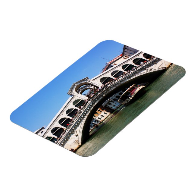 Rialto Bridge in Venice Magnet (Left Side)