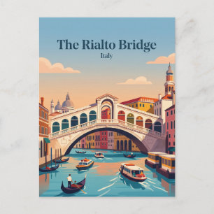 Rialto Bridge Italy Postcard