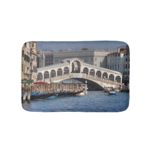 Rialto Bridge Venice Italy Bath Mat