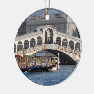 Rialto Bridge Venice Italy Ceramic Ornament