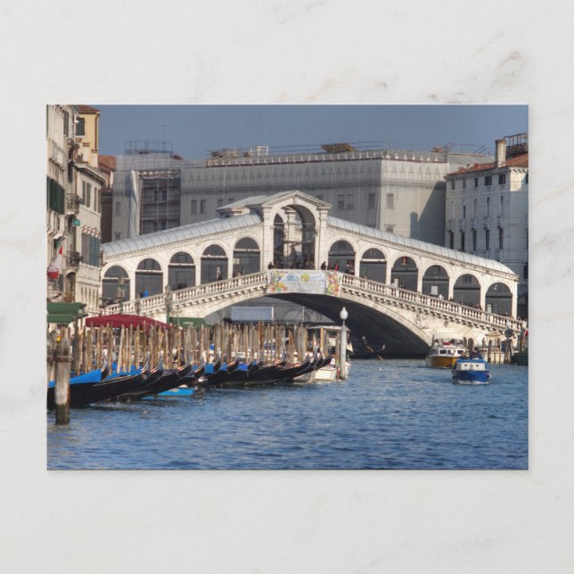 Rialto Bridge Venice Italy Postcard (Front)