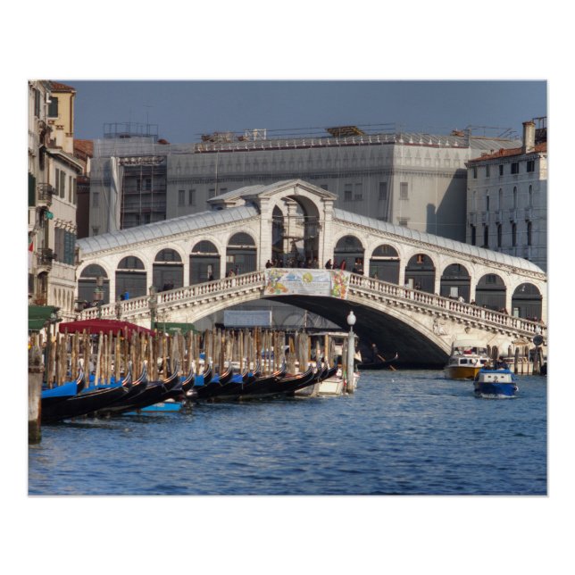 Rialto Bridge Venice Italy Poster (Front)