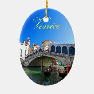 Rialto Bridge Venice - Pro Photo Ceramic Ornament