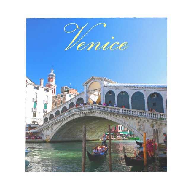 Rialto Bridge Venice - Pro Photo Notepad (Front)