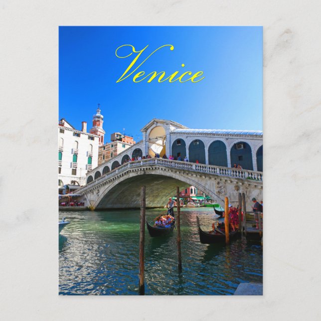 Rialto Bridge Venice - Pro Photo Postcard (Front)