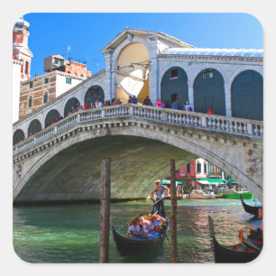 Rialto Bridge Venice - Pro Photo Square Sticker