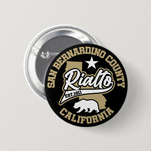 Rialto,California 2 Inch Round Button