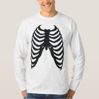 rib cage black bones halloween costume