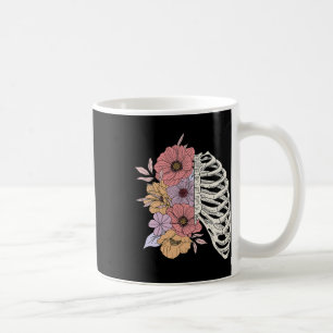 Rib Cage Flower Easy Halloween Costume Coffee Mug