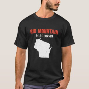 Rib Mountain USA State America Travel Montanan Hel T-Shirt