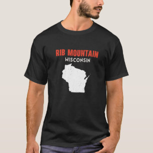 Rib Mountain USA State America Travel Montanan Hel T-Shirt