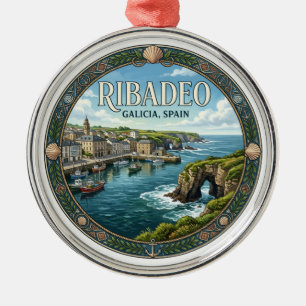 Ribadeo Spain Metal Ornament