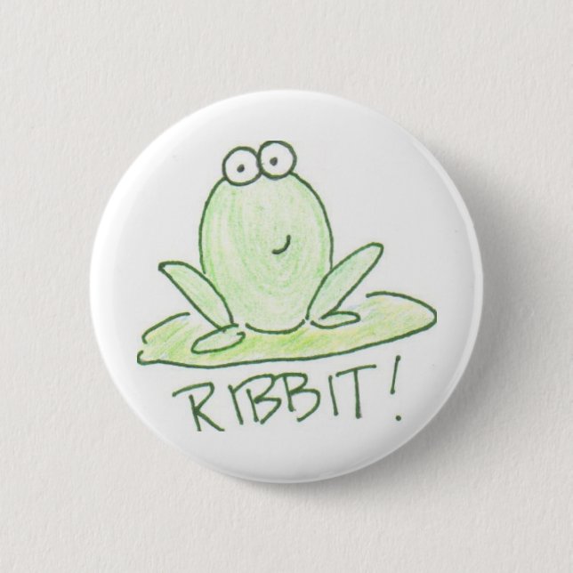 RIBBIT! 2 INCH ROUND BUTTON (Front)
