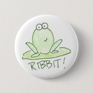 RIBBIT! 2 INCH ROUND BUTTON