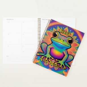 Ribbit and Radiate Boho Frog – Psychedelic Vibes Planner