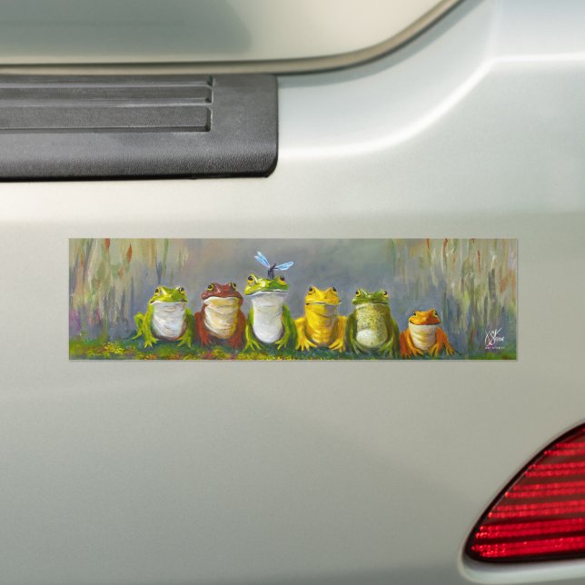 Ribbit River Bumper Sticker (On Car)