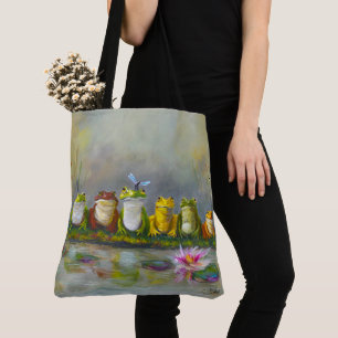 Ribbit River - Sac fourre-tout peint