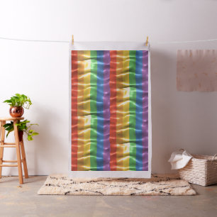 Ribbling Rainbow Stripes Fabric