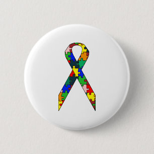Ribbon 2 Inch Round Button