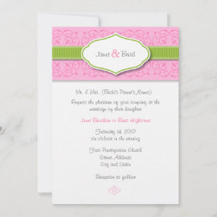 Ribbon and Seal Wedding Invitation