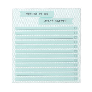 Ribbon Banner To Do Checklist Notepad