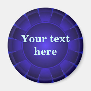 Ribbon Blue Blank to Customize Magnet