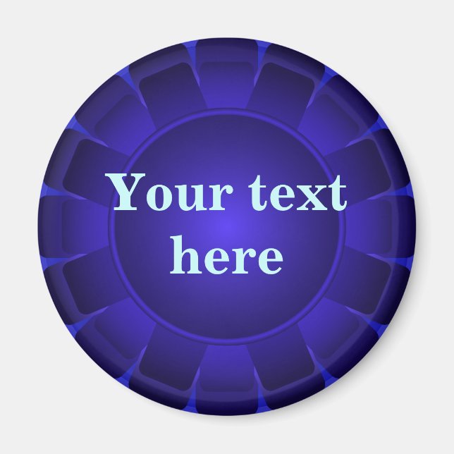 Ribbon Blue Blank to Customize Magnet (Front)
