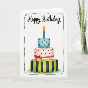 Ribbon Bow Birthday Card